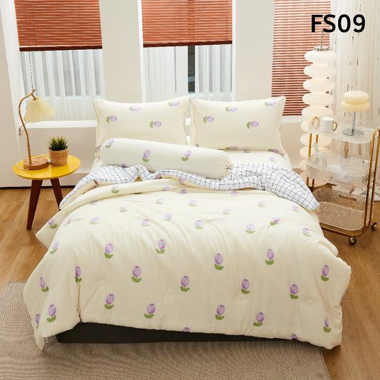 2500TC 牛奶丝棉 FS09 紫色郁金香