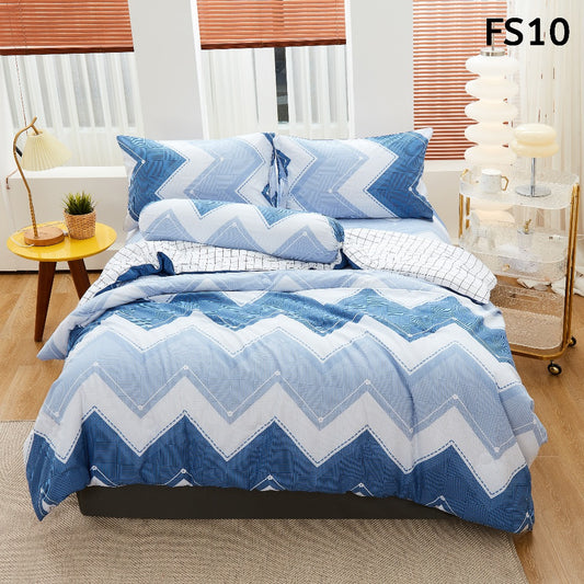 2500TC 牛奶丝棉 FS10 蓝色线条