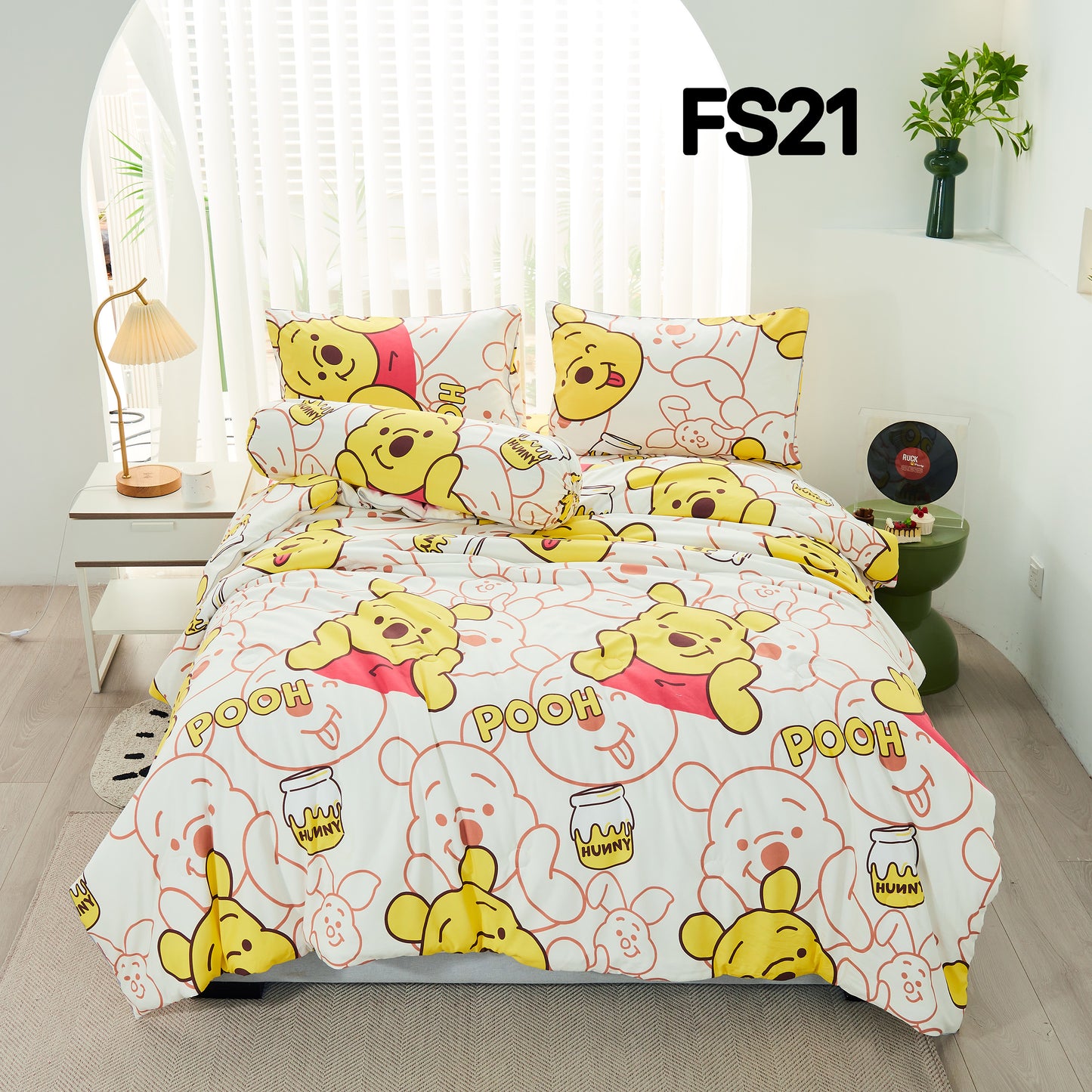 2500TC 牛奶丝棉 FS21 维尼熊