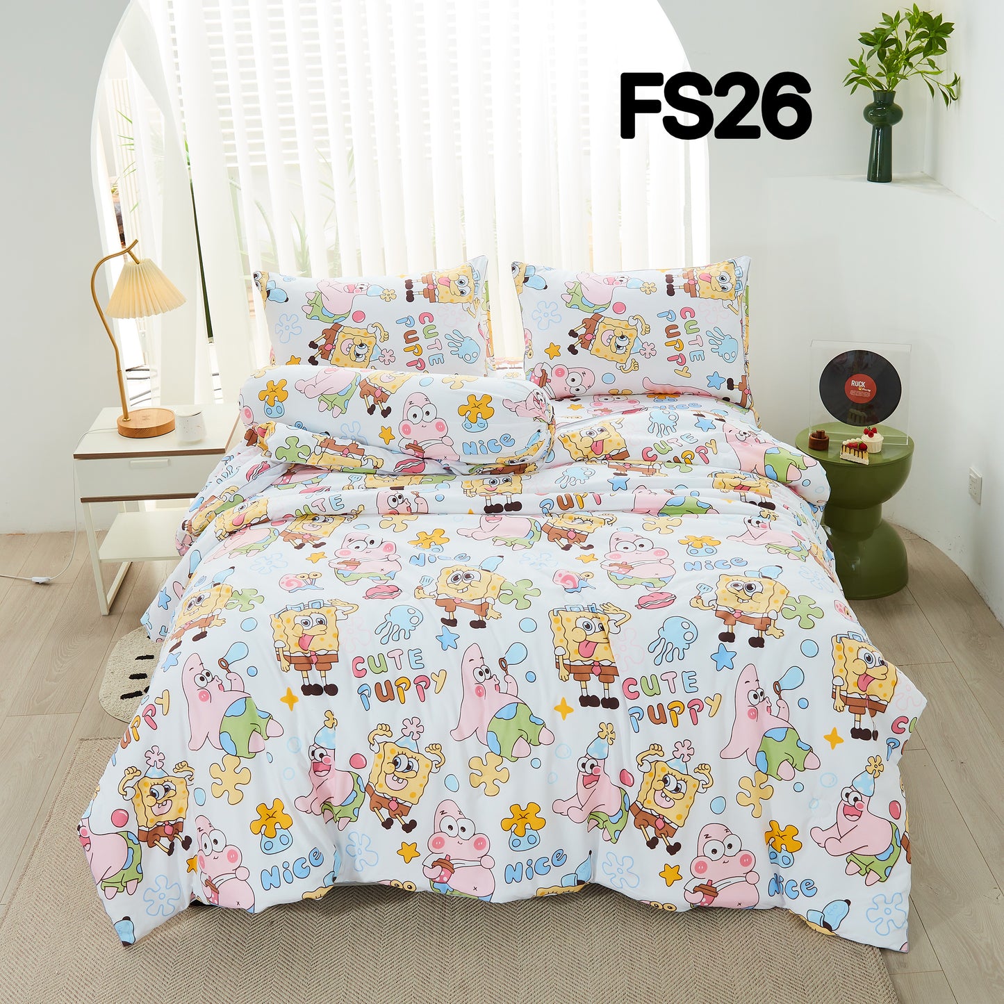 2500TC 牛奶丝棉 FS26 海绵宝宝