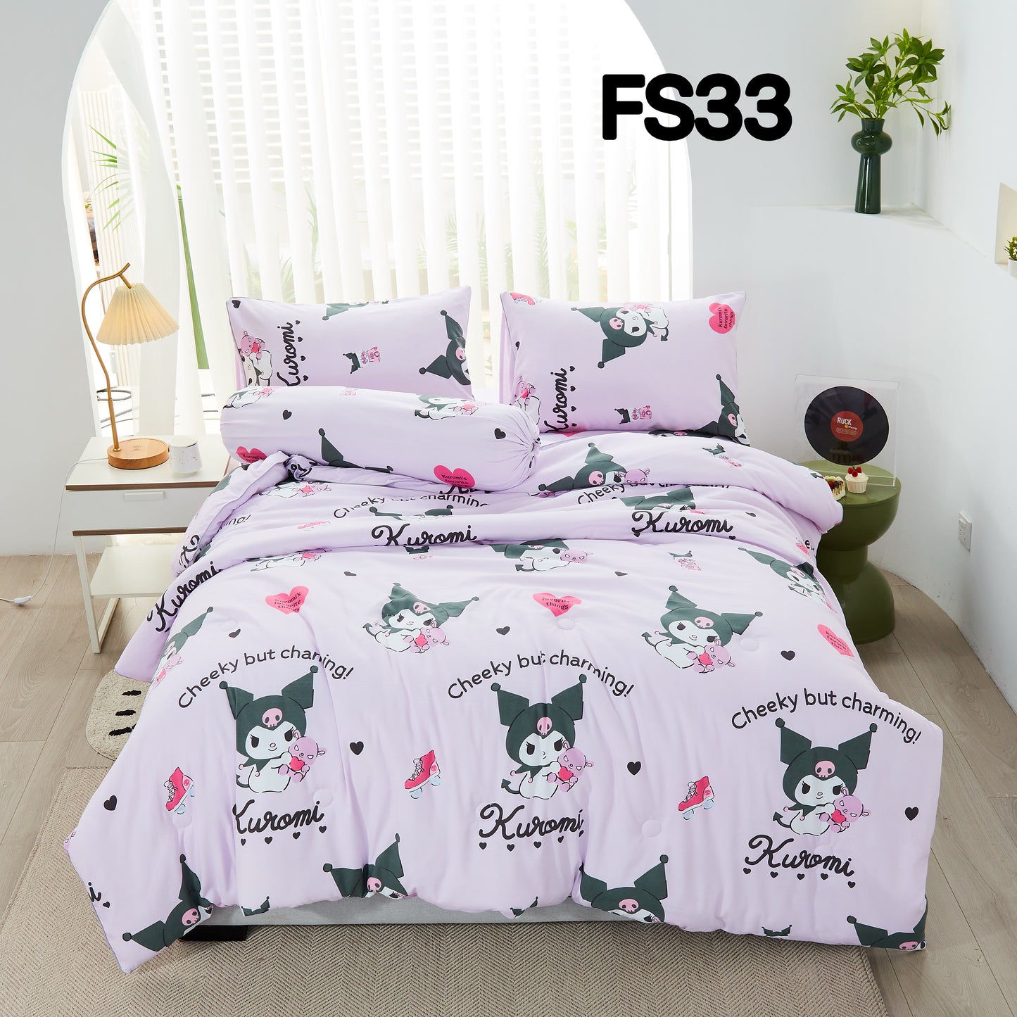 2500TC 牛奶丝棉 FS33 Kuromi