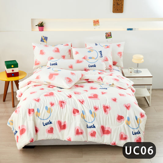 2500TC 高级版洛克棉七件套 (7in1) UC06 爱心款