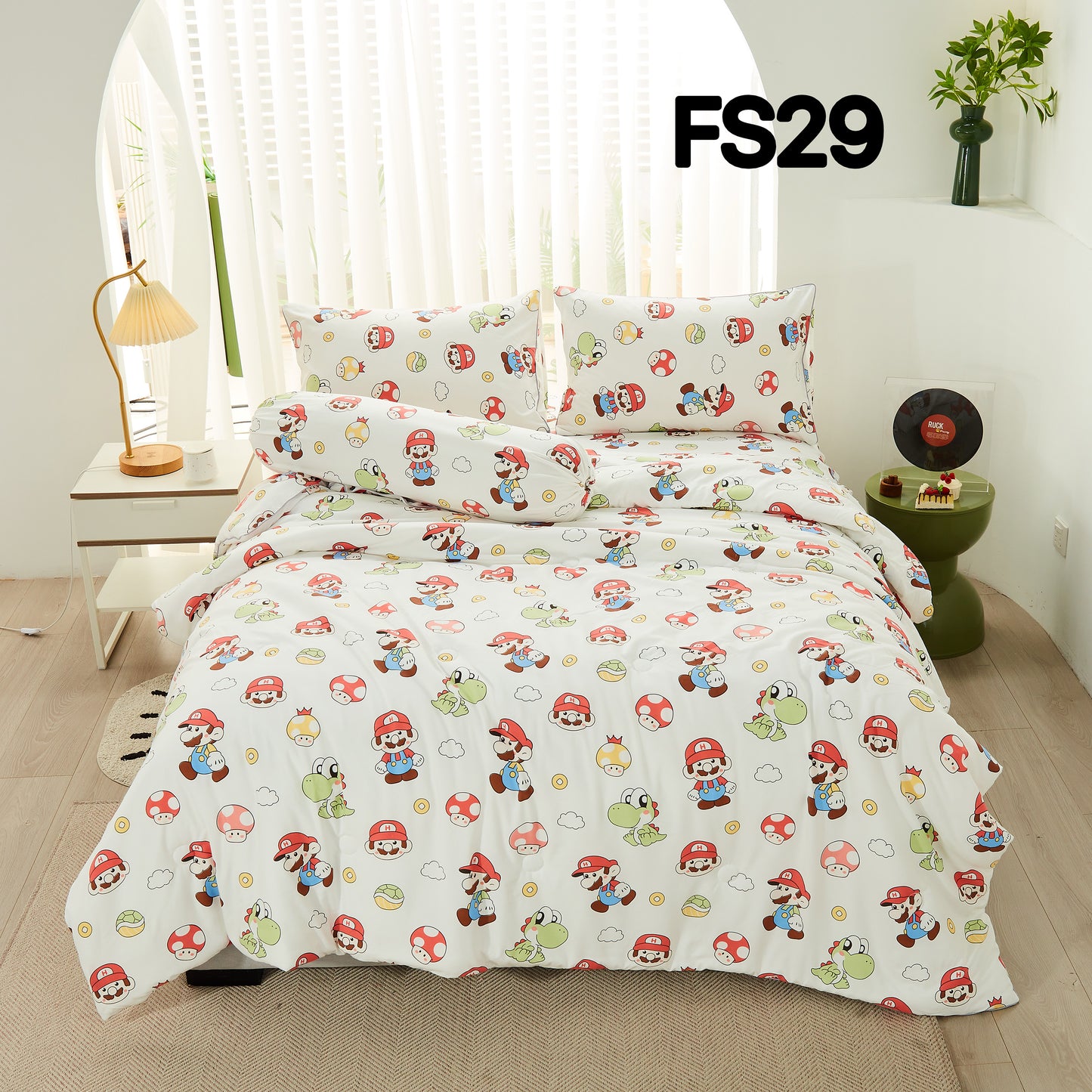 2500TC 牛奶丝棉 FS29 Super Mario